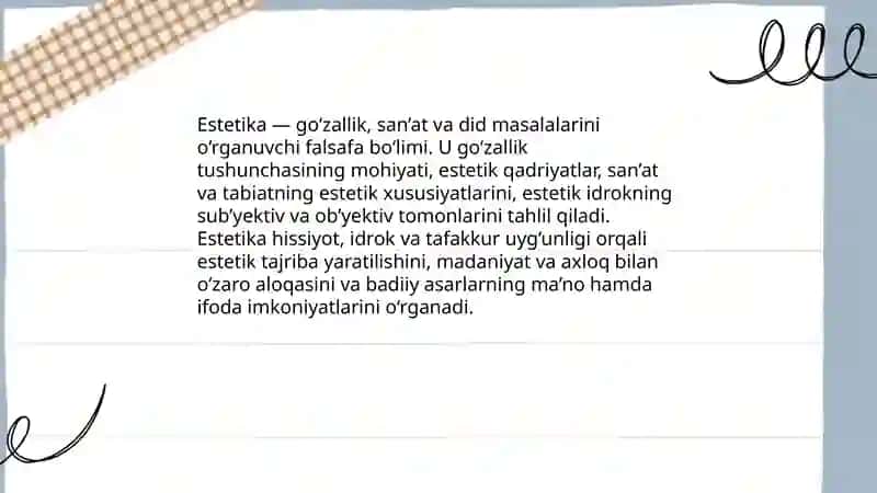 Estetika 3