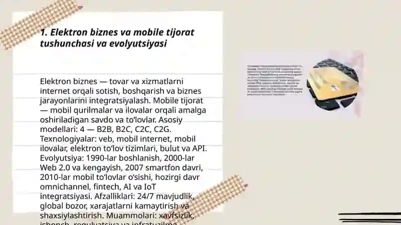 Elektron biznes va mobile tijorat 3