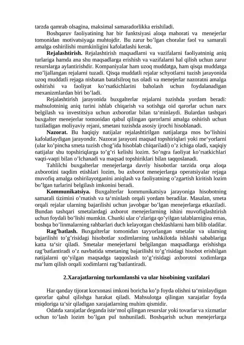 Boshqaruv hisobini tashkil qilish 3