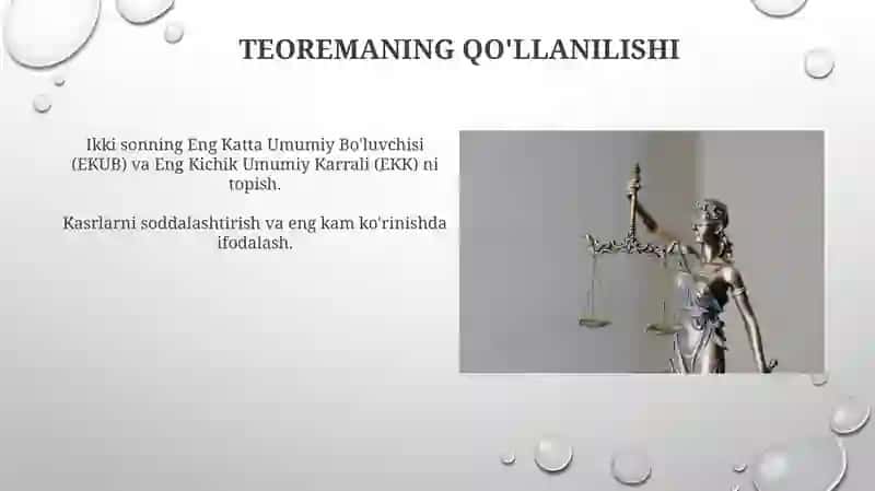 Arifmetikaning asosiy qonuni 3