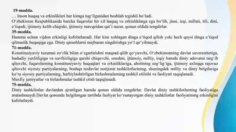 O‘zbekistonda faoliyat yurituvchi diniy tashkilotlar 3