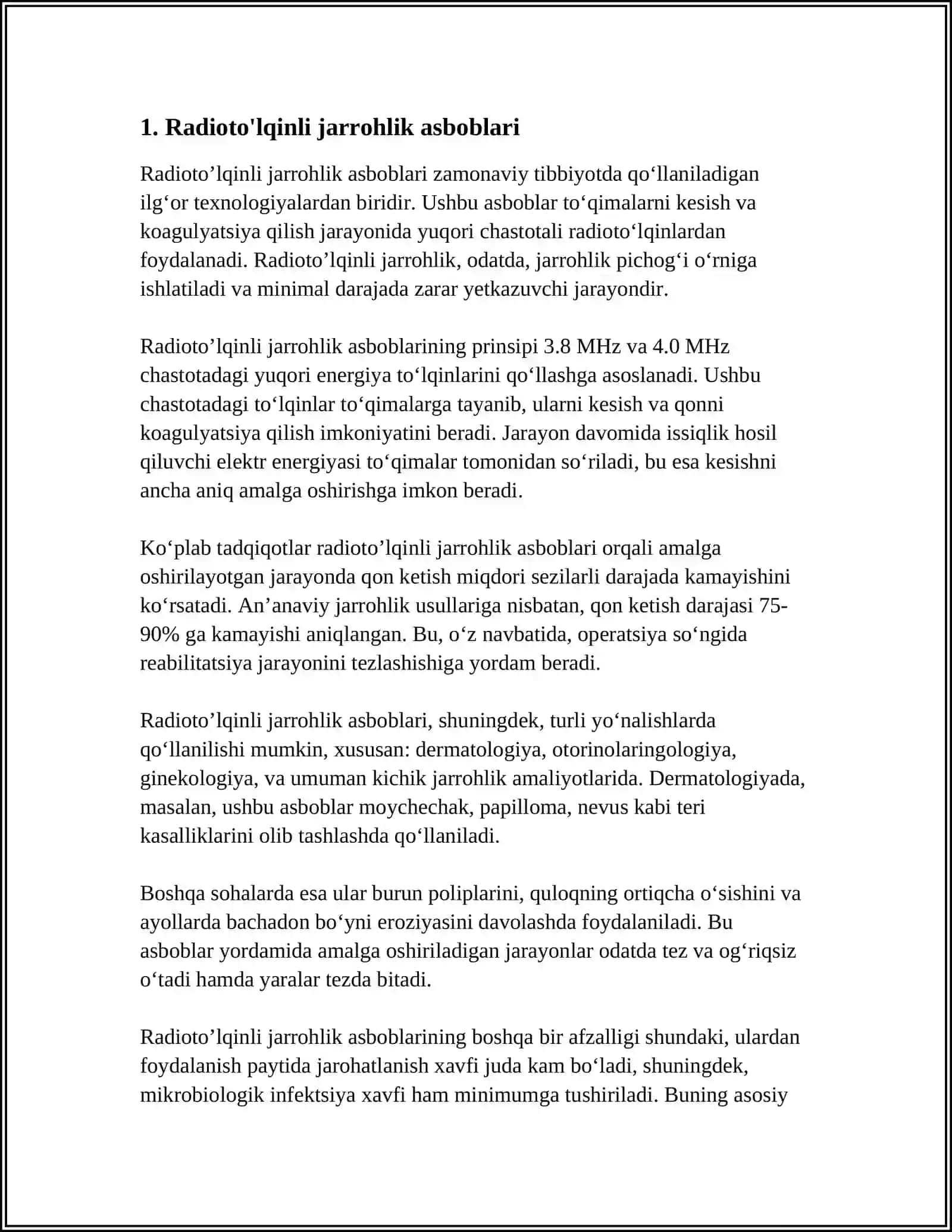 Radioto'lqinli Jarrohlik Asboblari 3