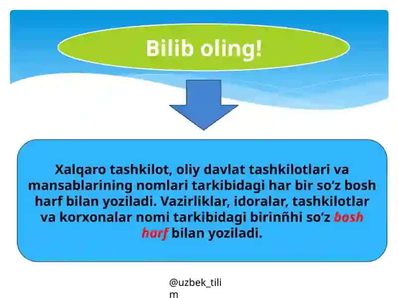 Tashkilot, korxona, muassasanomlari 3