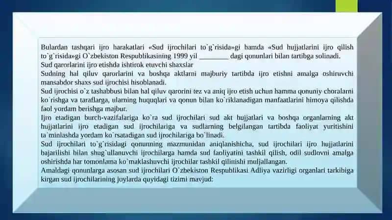 Sud Qarorlarining Ijro Etish 3