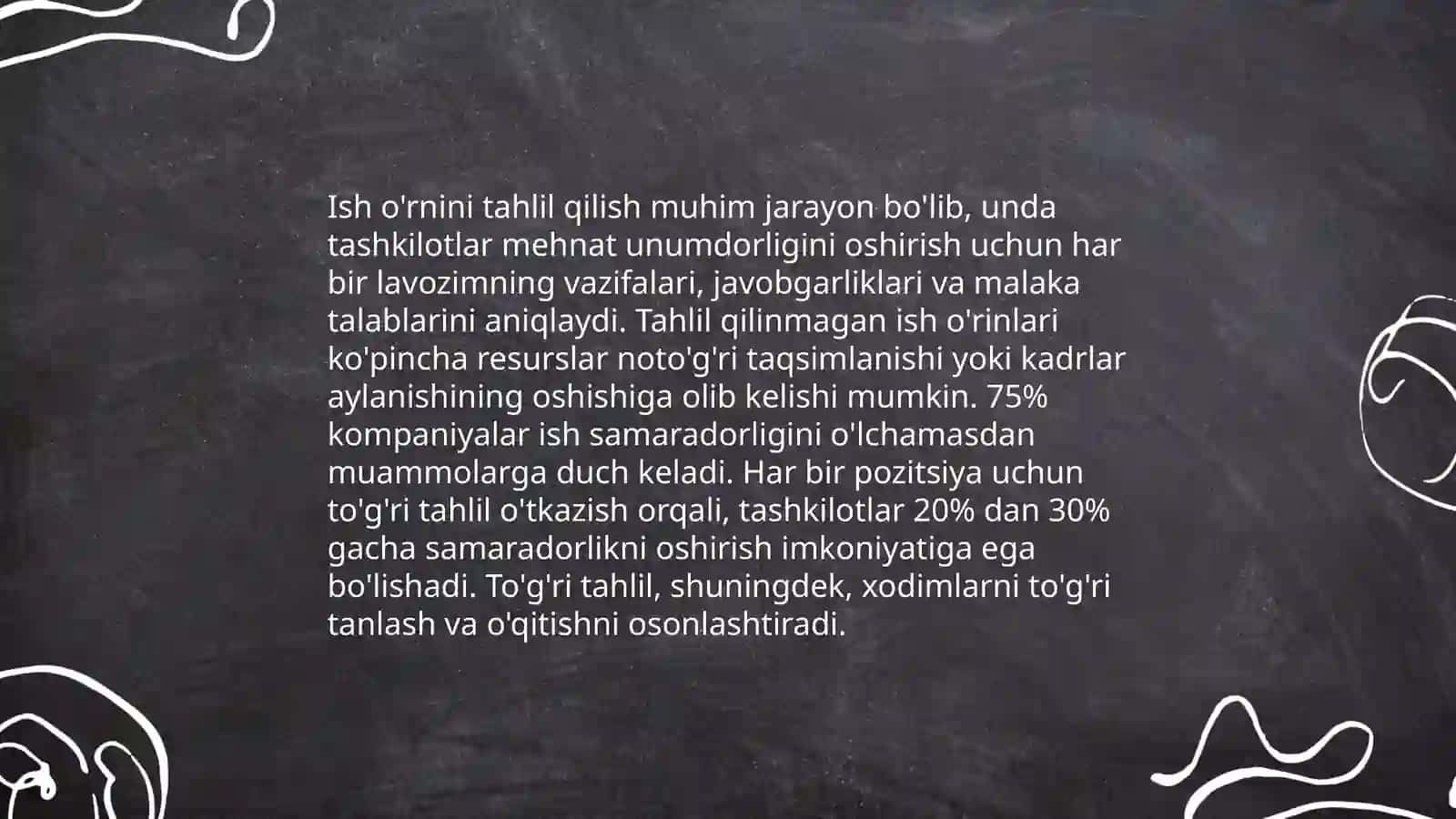 Ish o'rnini tahlil qilish metodlari 3