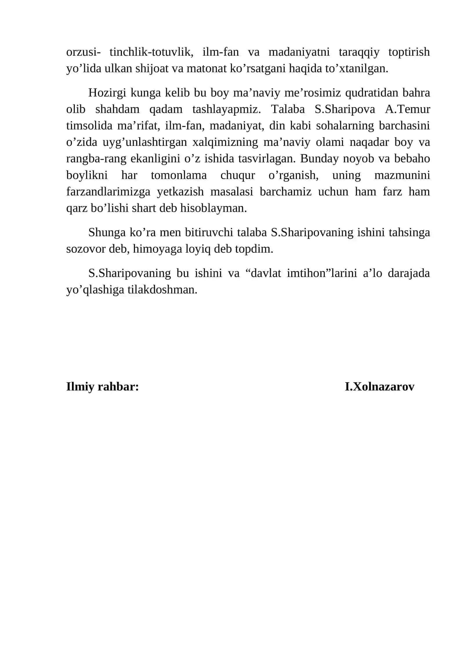 Amir Temur va ISLOM DIPLOM ISHI 3