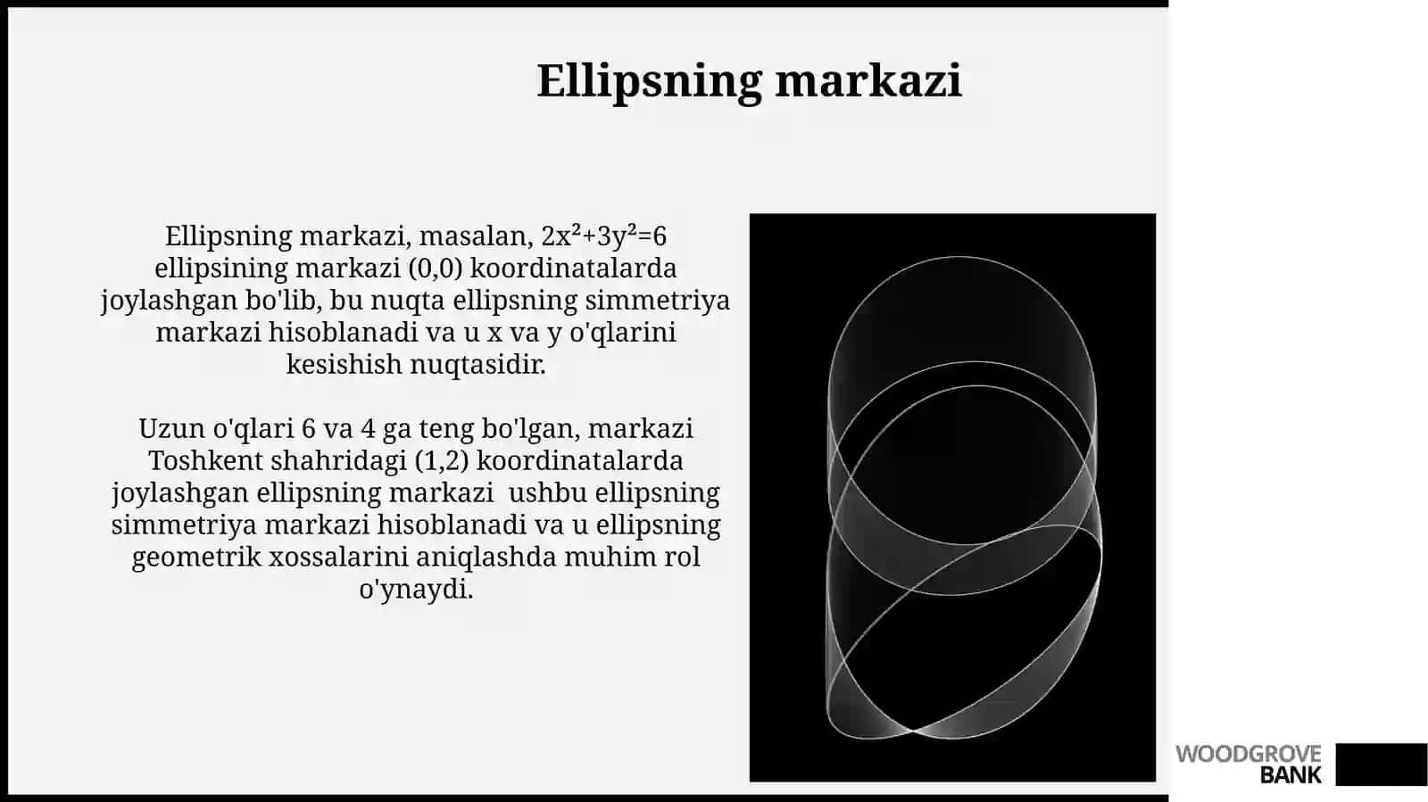 Ikkinchi tartibli chiziq markazi 3