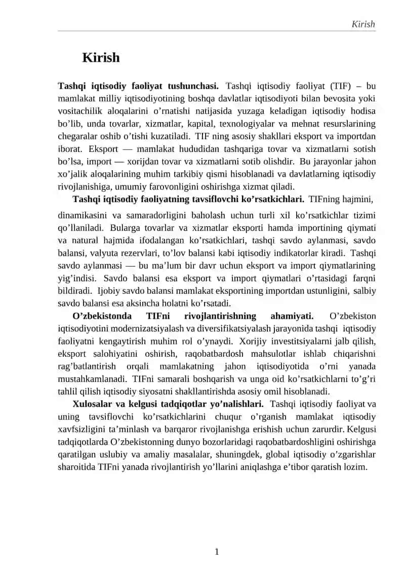 Tashqi iqtisodiy faoliyat 3