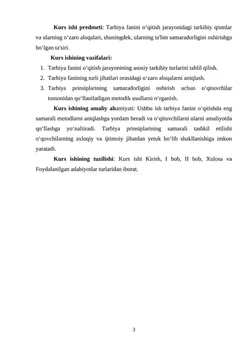 TARBIYA PRINSIPLARIGA AMAL QILISH 3