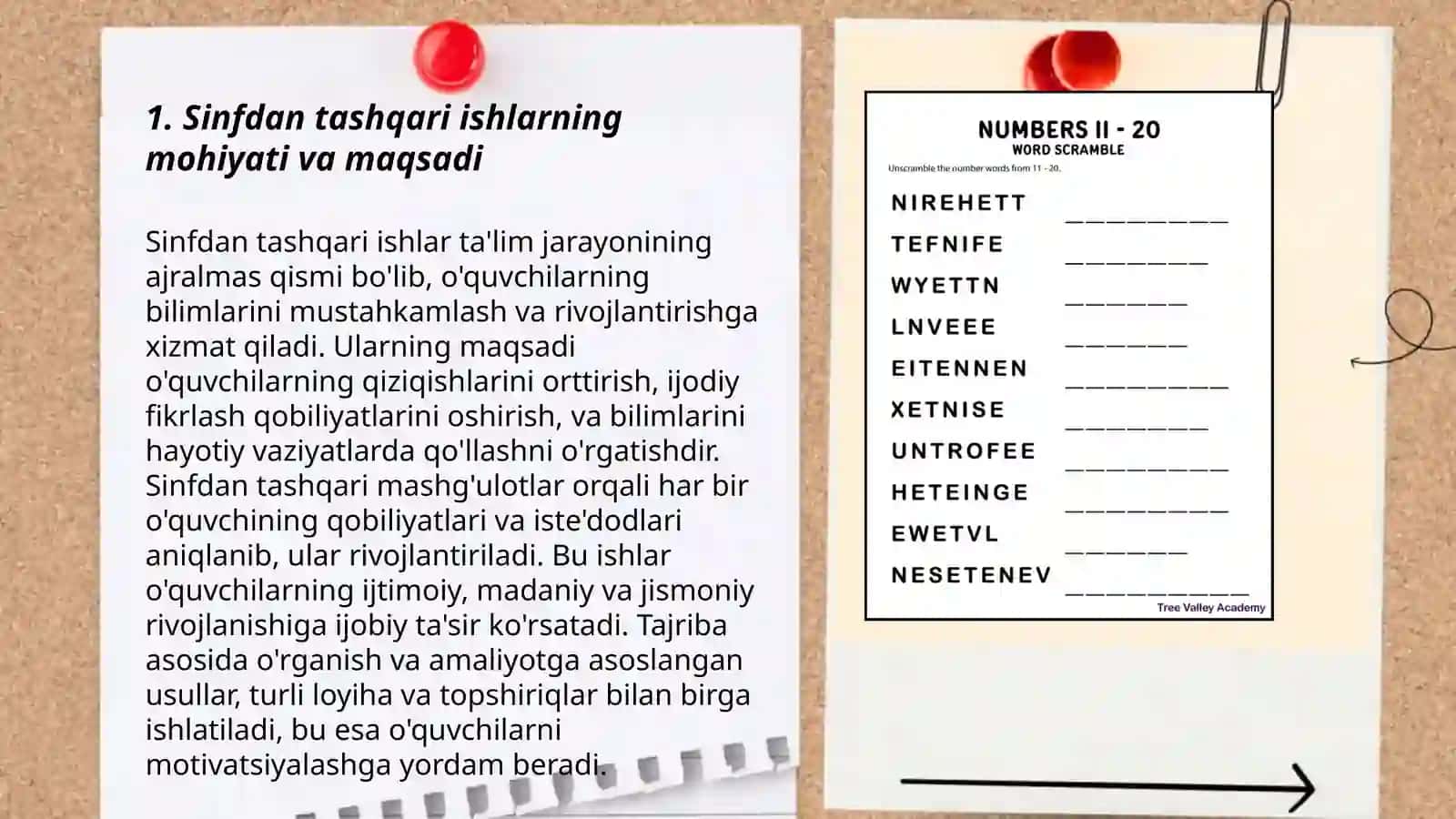 Sinfdan tashqari ishlarning shakllari va tashkil etish omillari 3