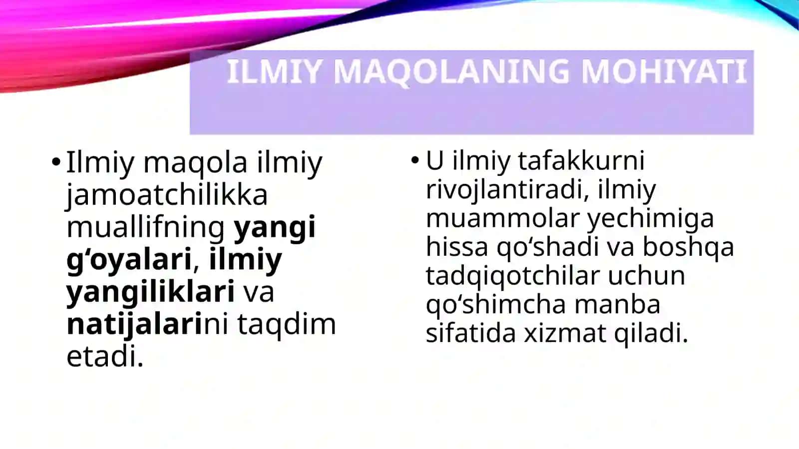 Ilmiy maqolayozishning metodik qoidalari 3