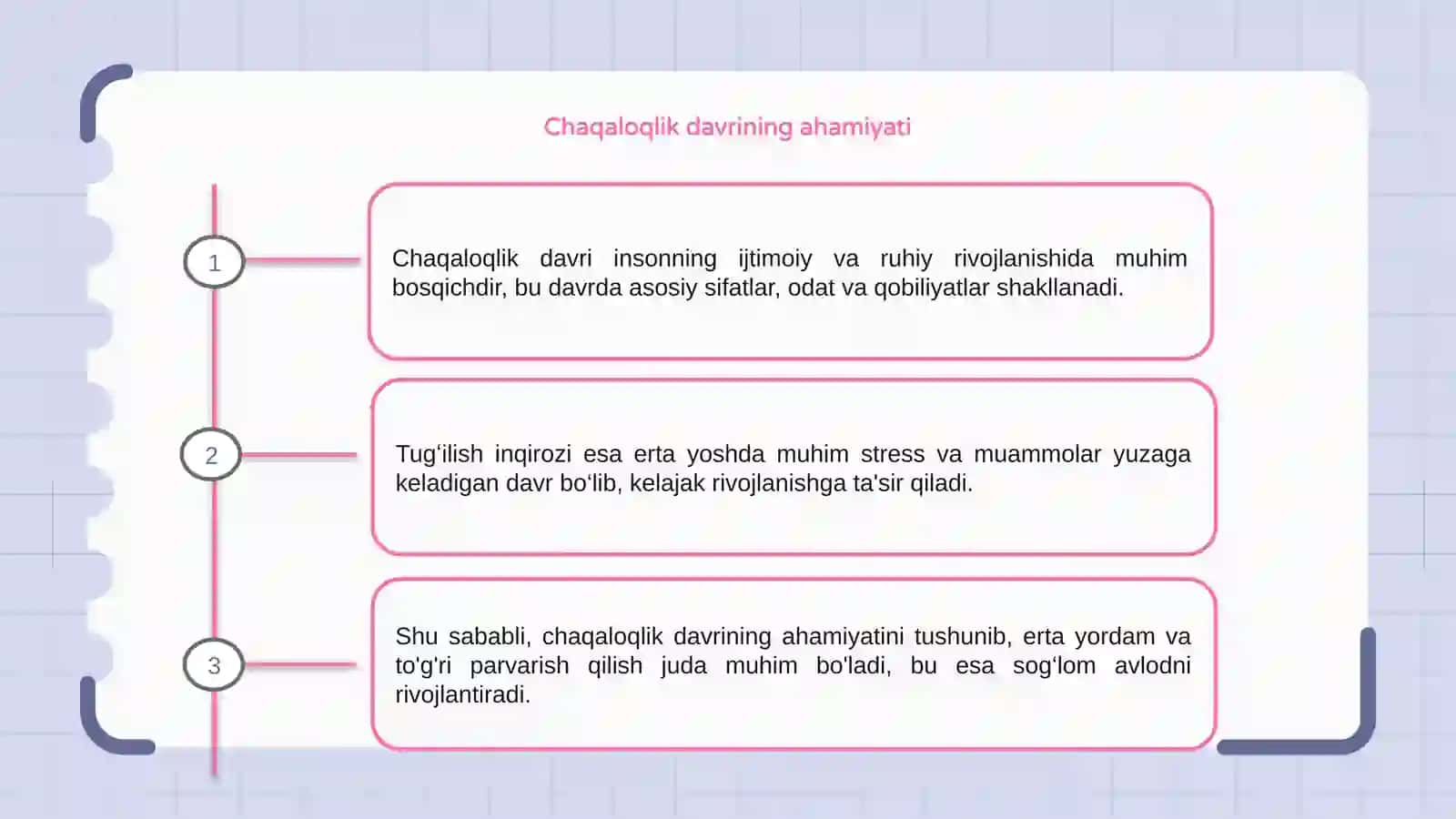 Chaqaloqlik davri va tugʻilish inqirozi 3