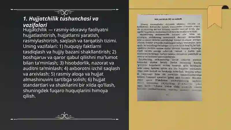 Hujjatchilik va rasmiy idoraviy uslub 3