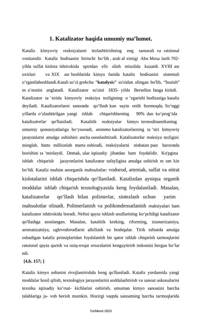 Analitik kimyoda avtokatalitik reaksiya va uning hosil bo’lish usuli. 3