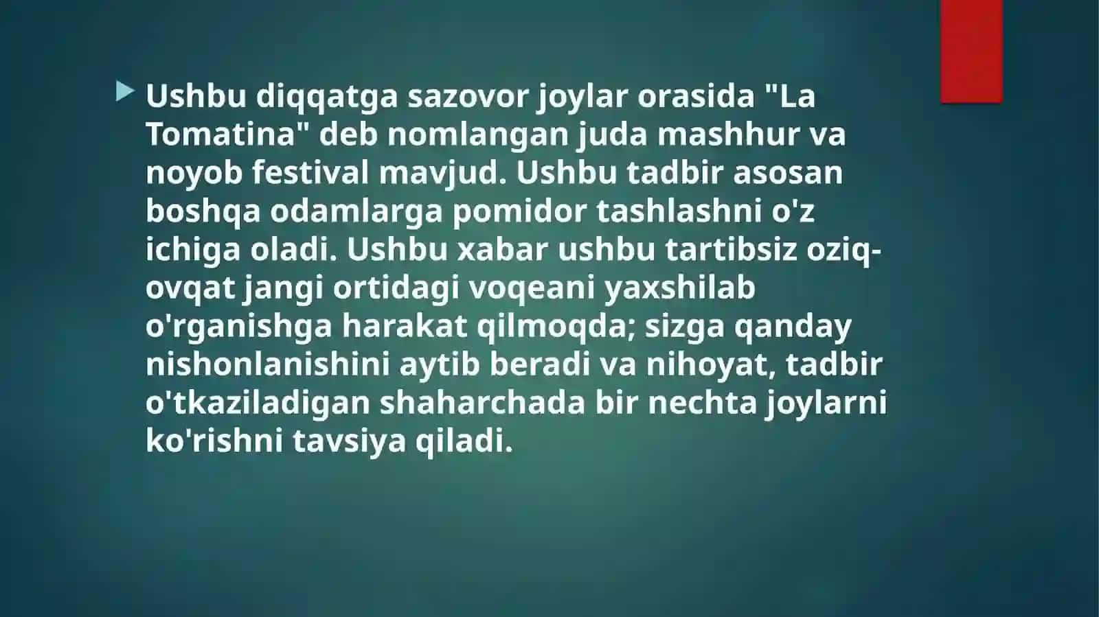 Ispaniyadagi La Tomatina festivali 3