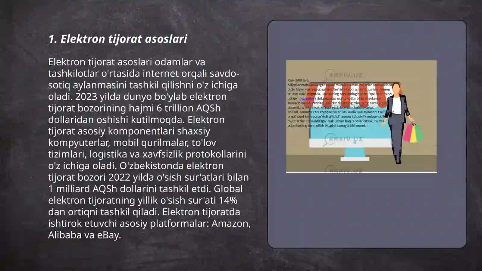Elektron tijorat asoslari 3