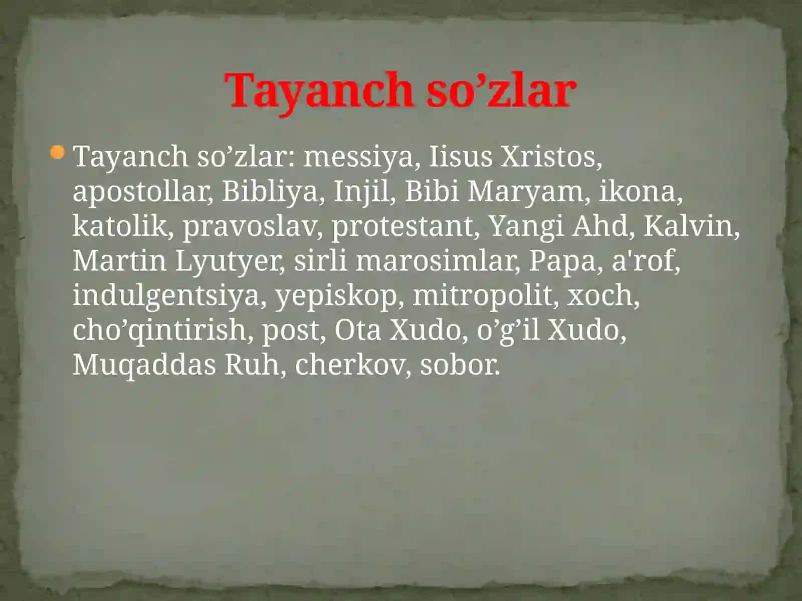 Xristianlikdini tarixi va asosiy g‘oyalari 3