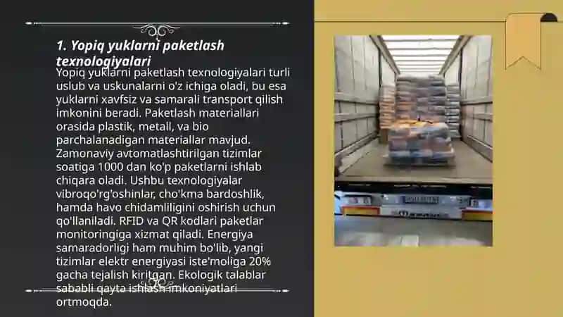 Yuklarni paketlashtirish 3