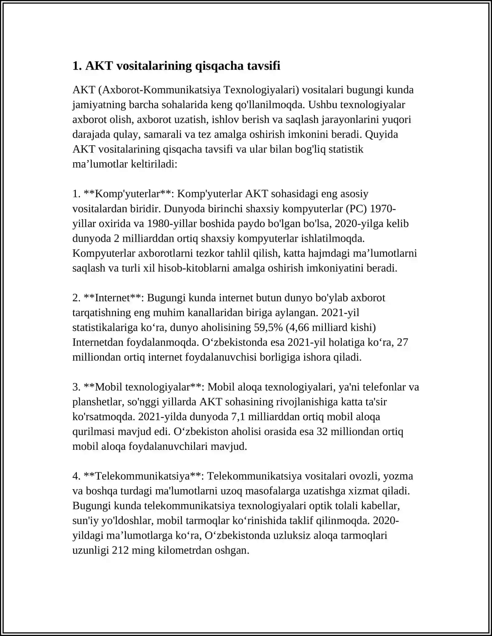 AKT VOSITALARI HAQIDA TUSHUNCHA BERING 3