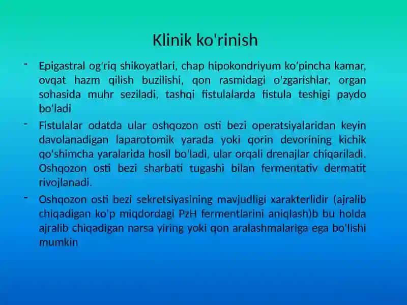 Oshqozon osti bezi fistulalari 3