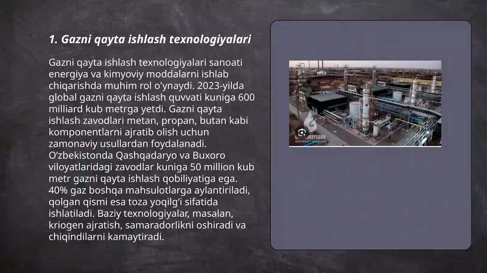 Òzbekiston gazni qayta ishlash zavodlari 3