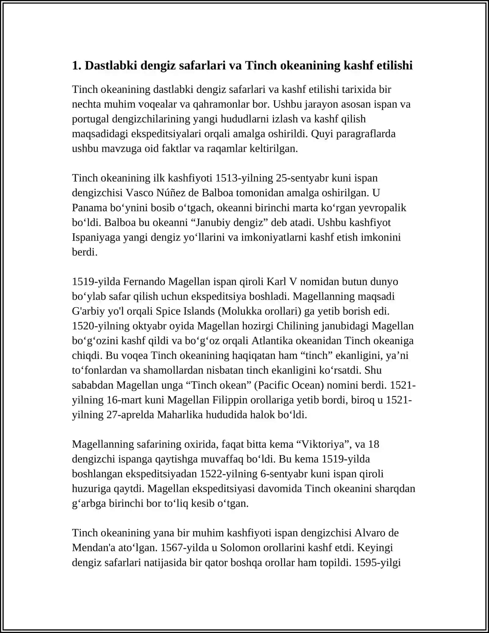 TINCH OKEANINING O'RGANILISH TARIXI 3