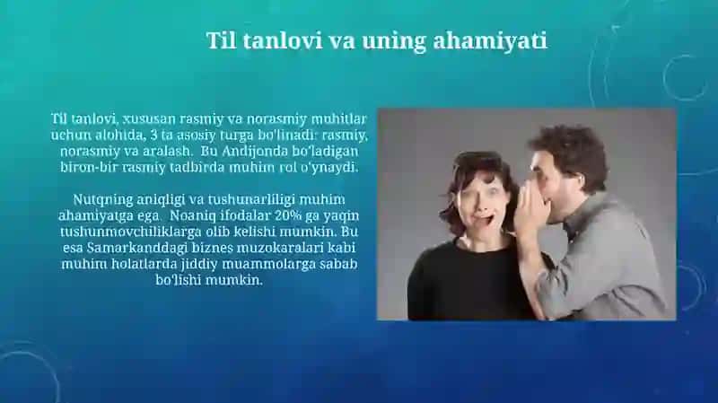 Nutqiy muloqot xususiyatlari 3