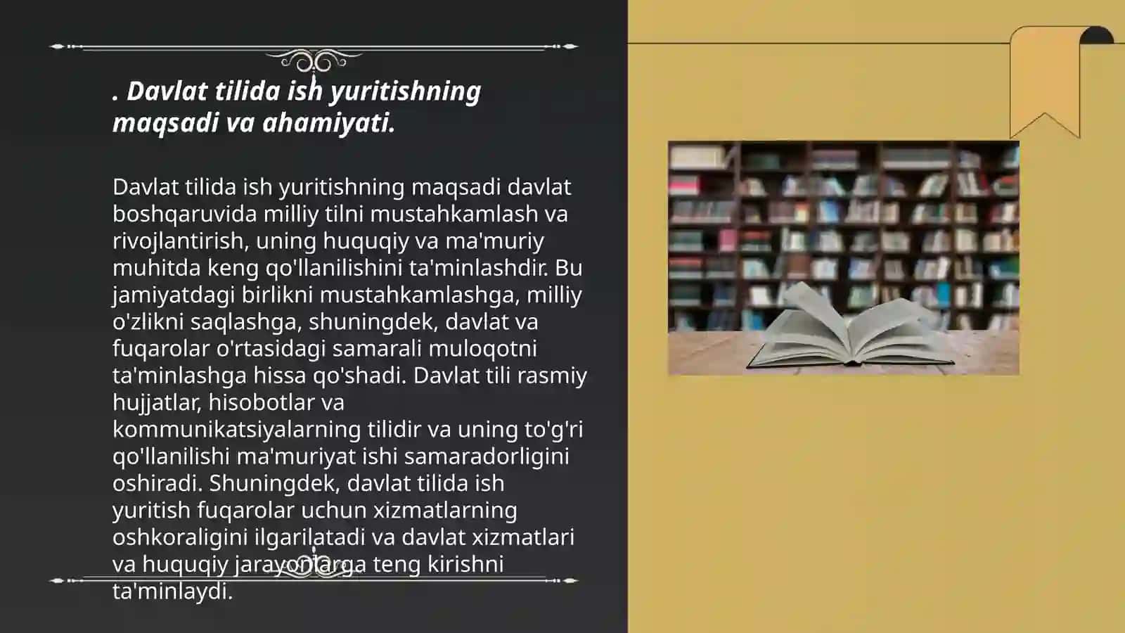 Davlat tilida ish yuritishning maqsadi va vazifalari 3