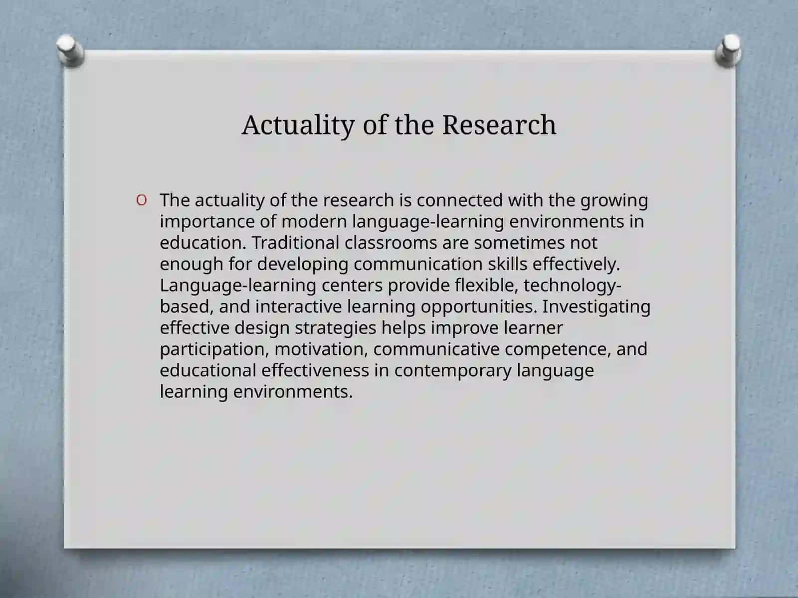 Strategies for Designing a Language-Learning Center 3