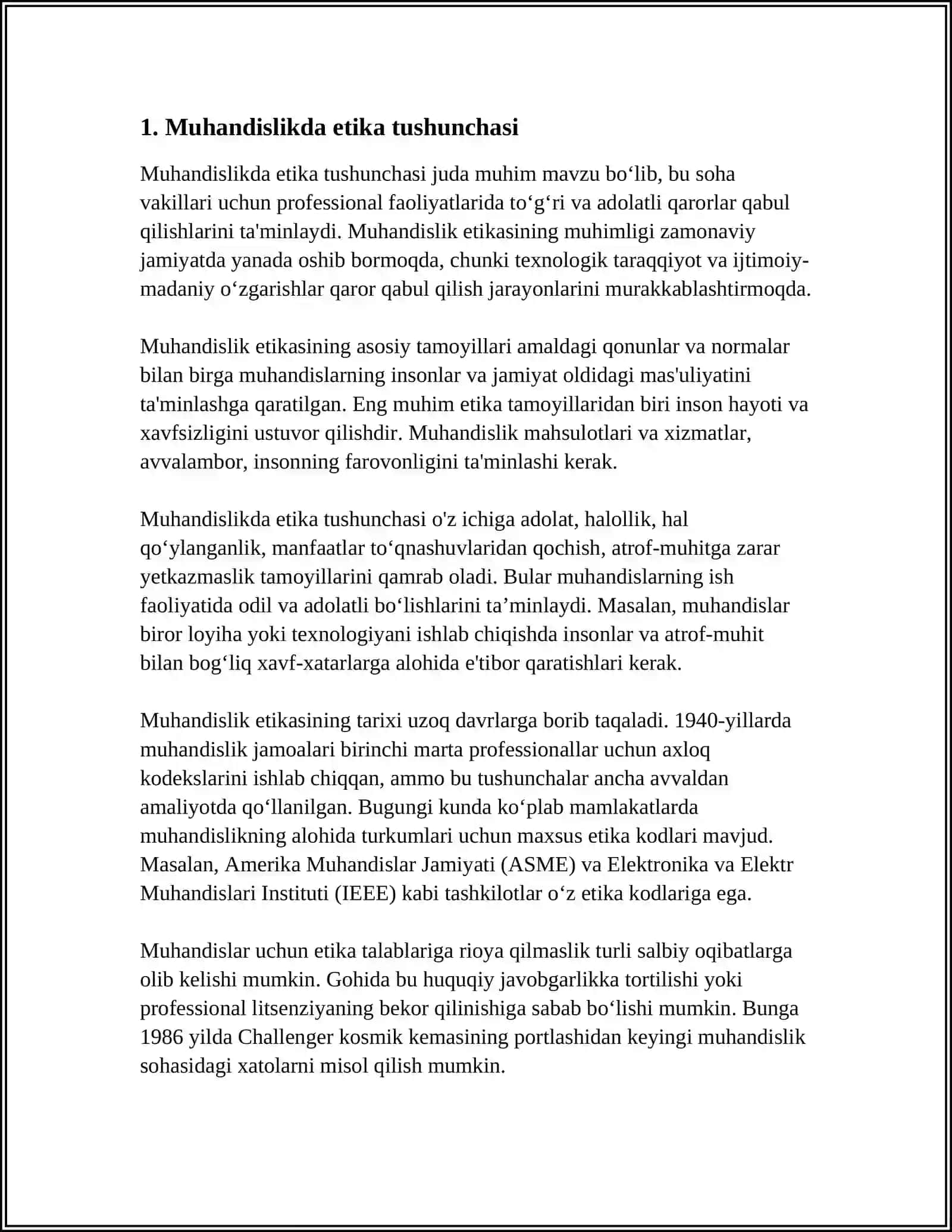 MUHANDISLIK ETIKASI ASOSLARI 3
