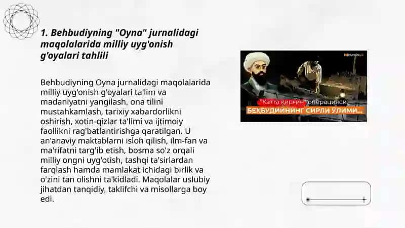 Behbudiyning oyna jurnalidagi maqolalar tahlili 3