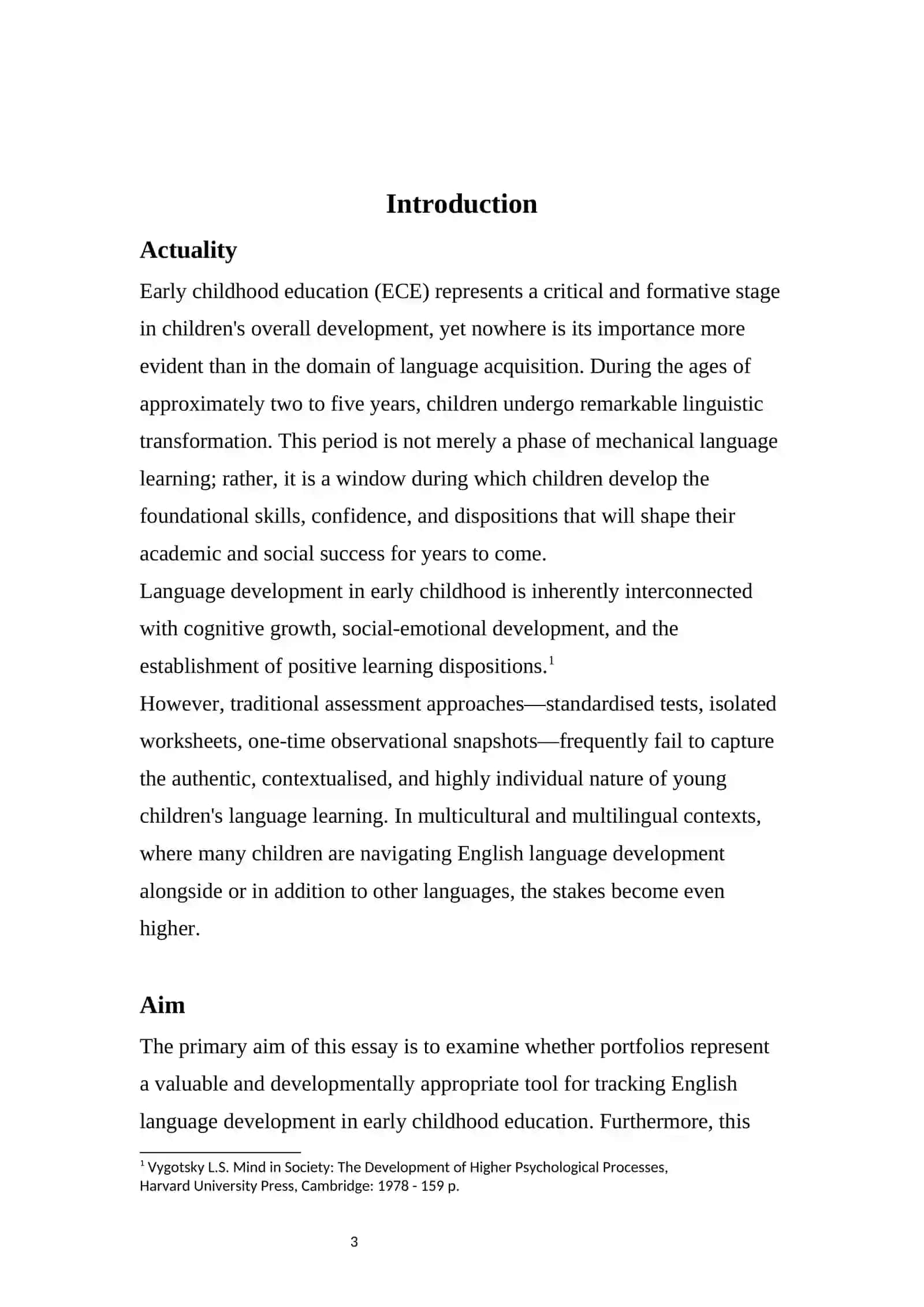 The Educational and Developmental Value of Portfolios in Tracking English Language Development 3