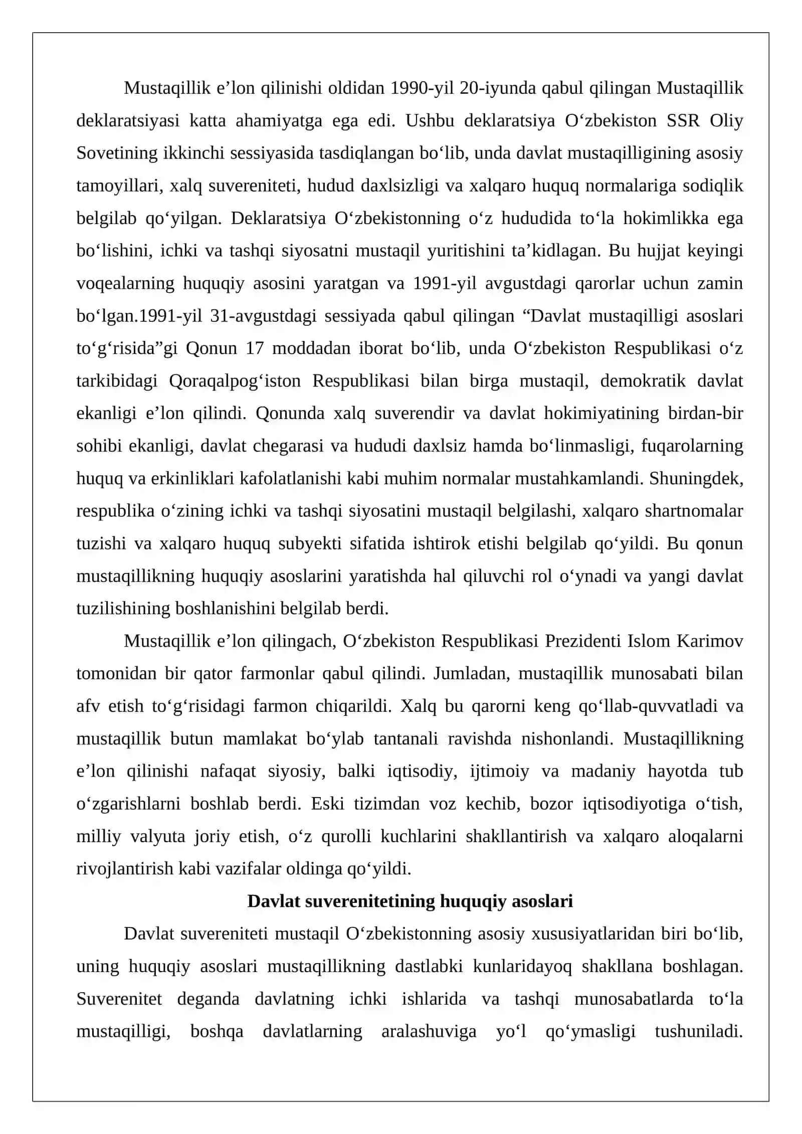 O‘zbekistonning o‘ziga xos istiqlol va taraqqiyot yo‘li 3