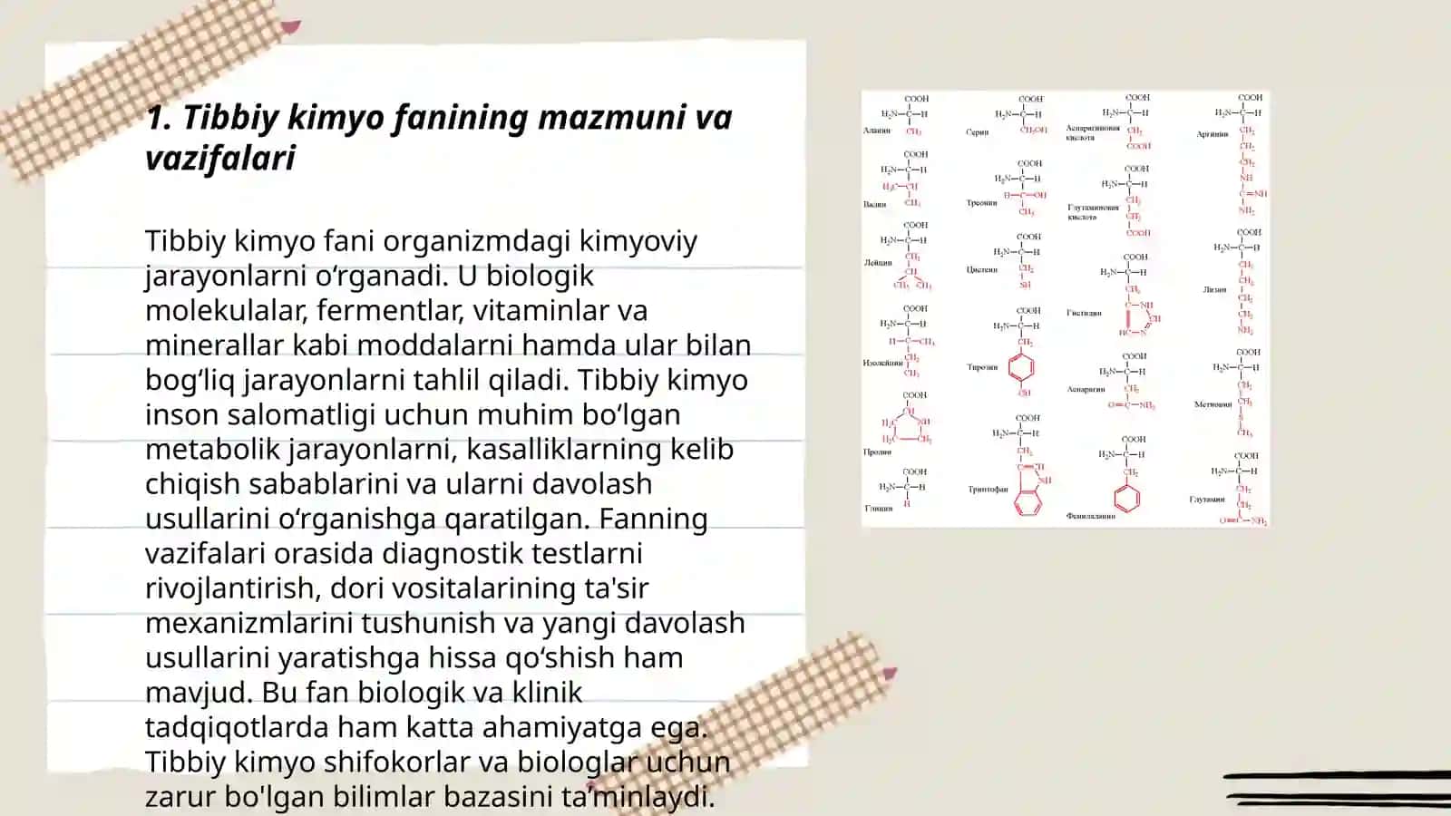 Tibbiy kimyoga kirish 3