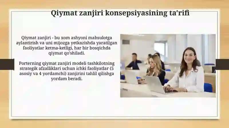 Qiymat zanjiri tushunchasi 3
