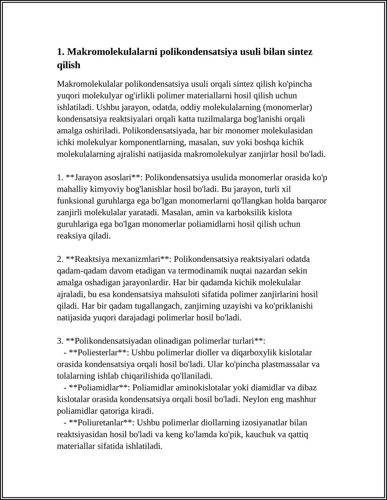 POLIKONDENSATLANISHDAGI DISTRUKTIV REAKSIYALAR 3