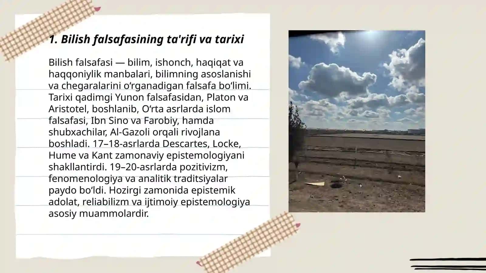 Bilish falsafasi 3