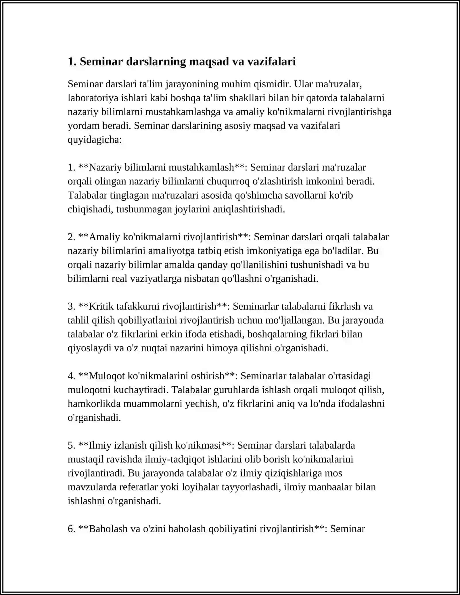 SEMINAR DARSLARGA TAYYORGARLIK 3