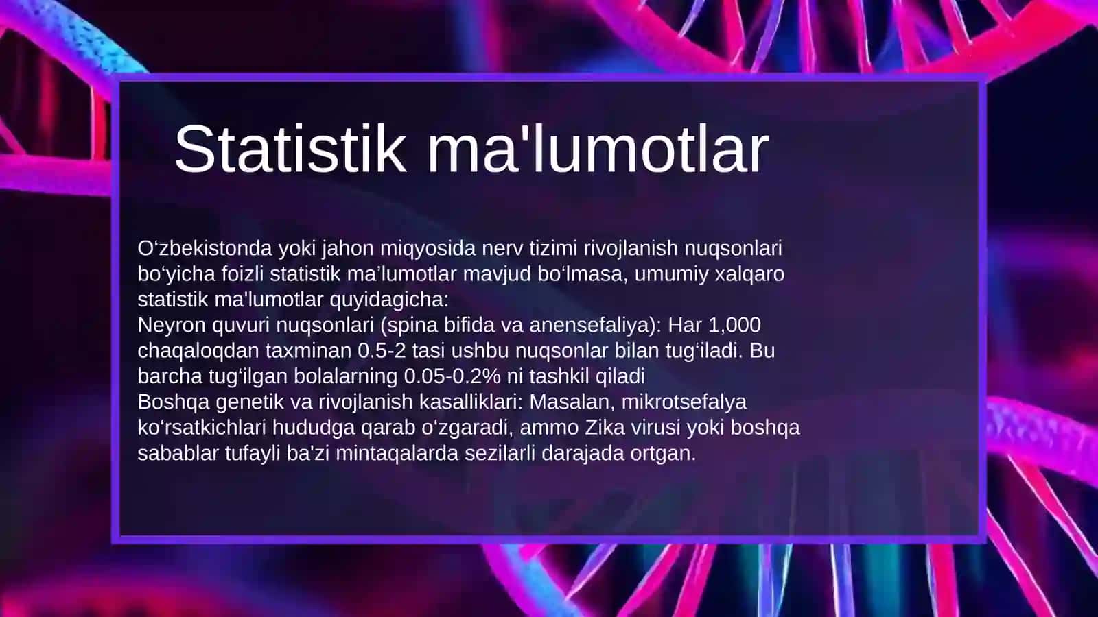 Nerv sistemasi rivojlanish nuqsonlari 3