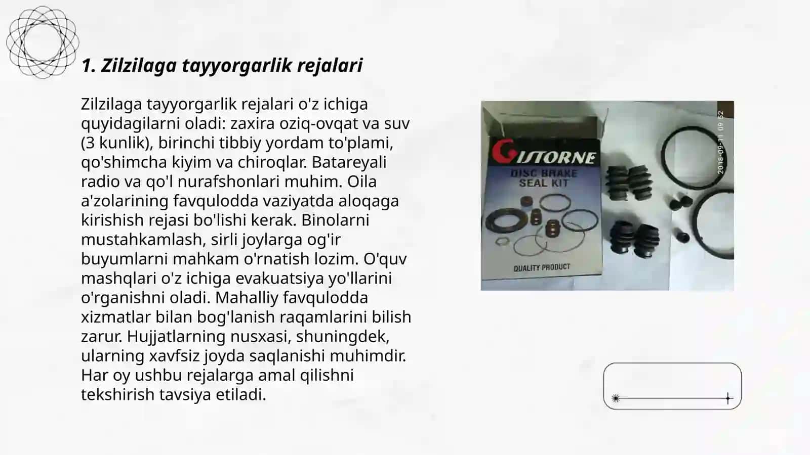 Zilzilaga tayyorgarlik rejalari 3
