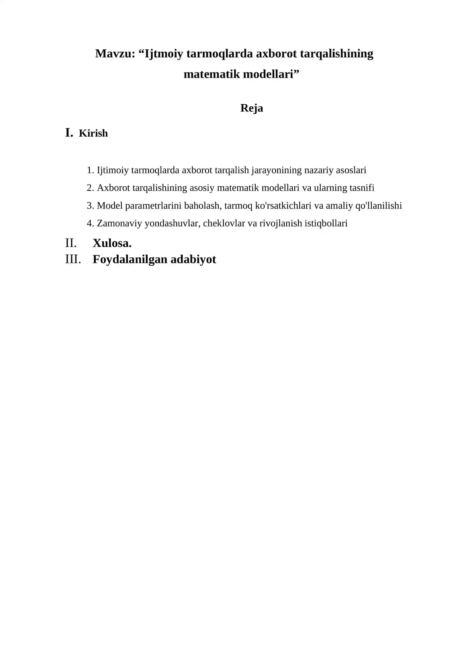 Amaliy matematika yo’nalishi 1-kurs 103-guruh talabasining 3