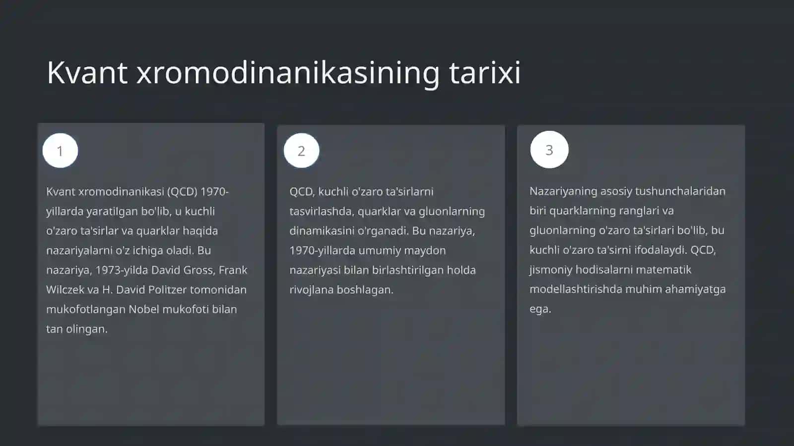 Kvant xromodinanikasi 3