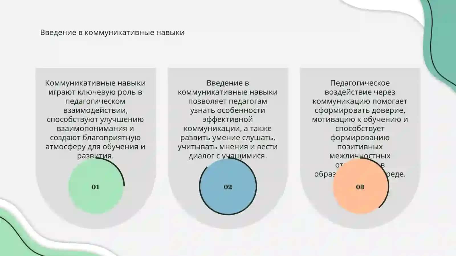 Коммуникативные навыки и педагогическое воздействие 3