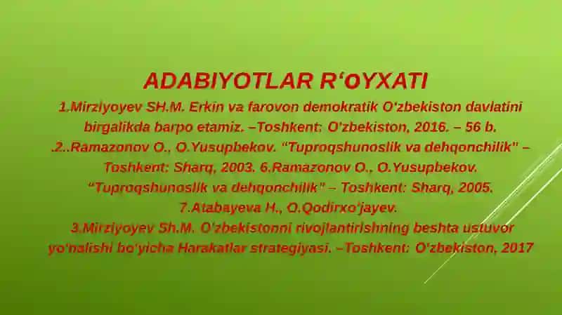 Yerni kuzga bug'doy va g'o'za ekishga tayyorlash 3