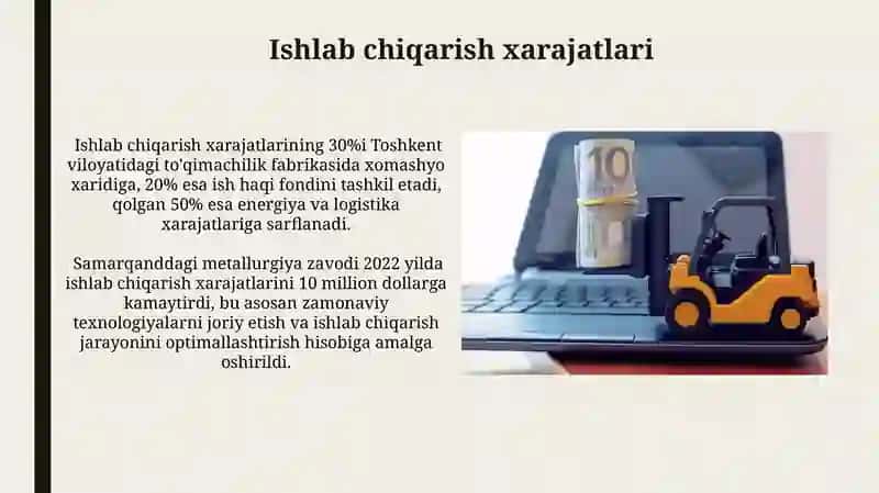Ishlab chiqarish xarajatlari 3