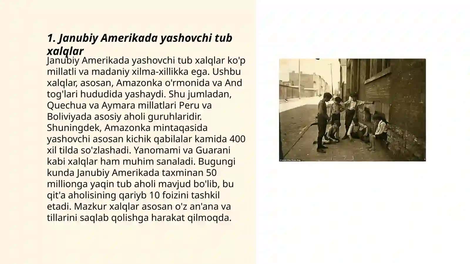 Janubiy Amerika xalqlari etnologiyasi 3