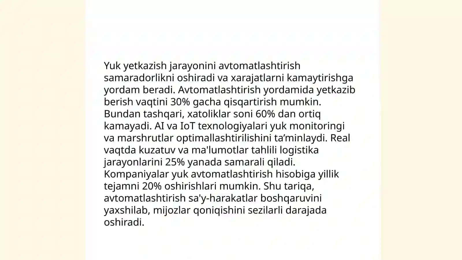 Yuklar yetkazishni òptimallashtirish 3