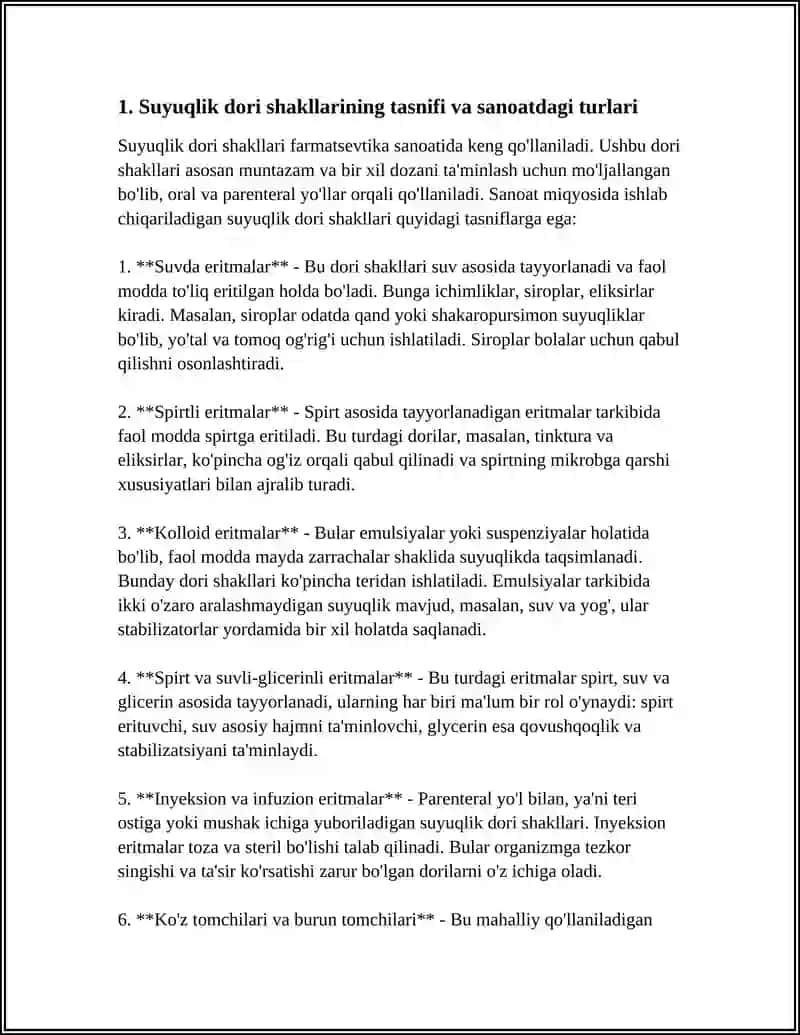 Suyuqlik dori shakllari 3