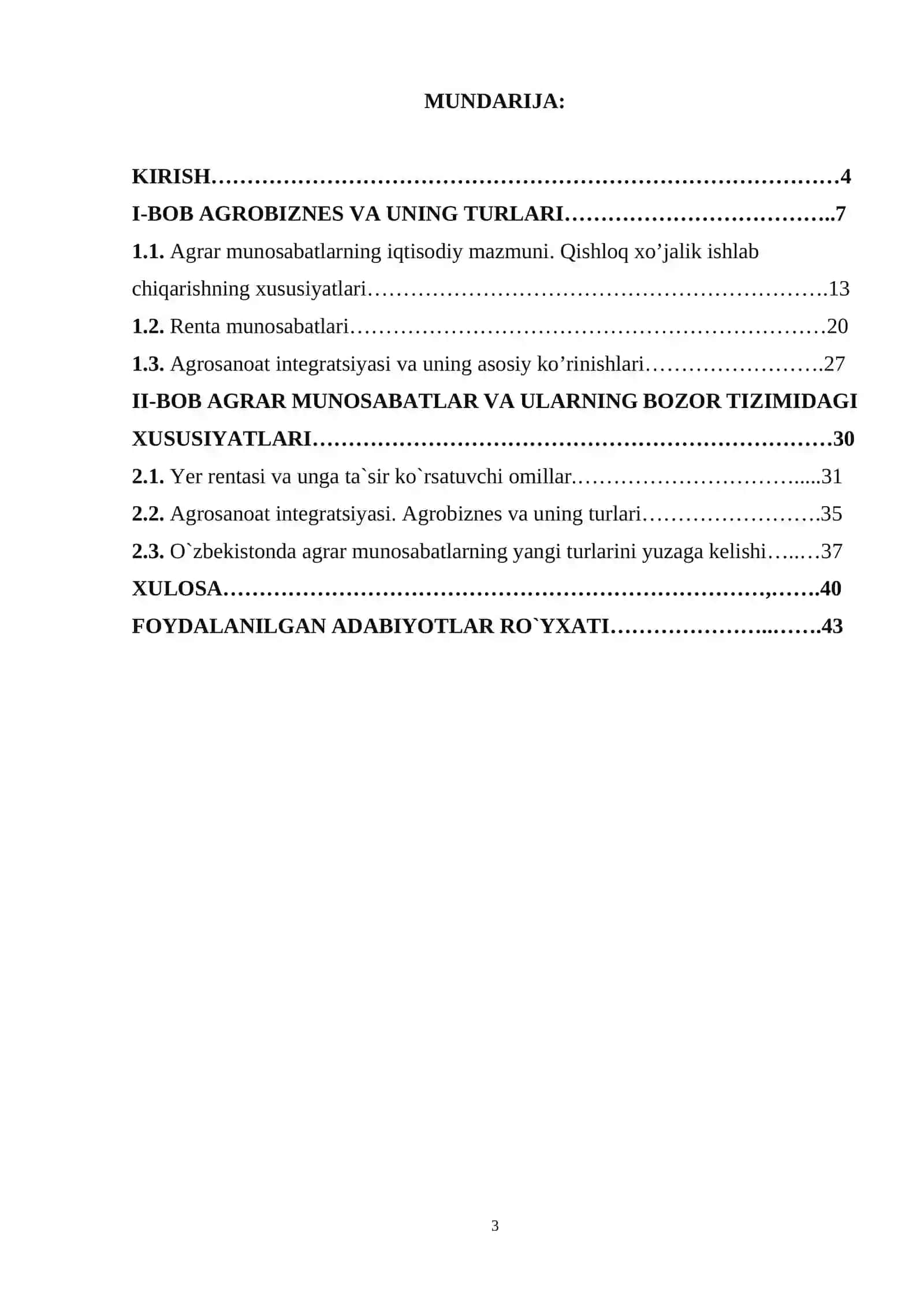 Agro biznes va uning bozor tizimidagi xususiyatlari 3