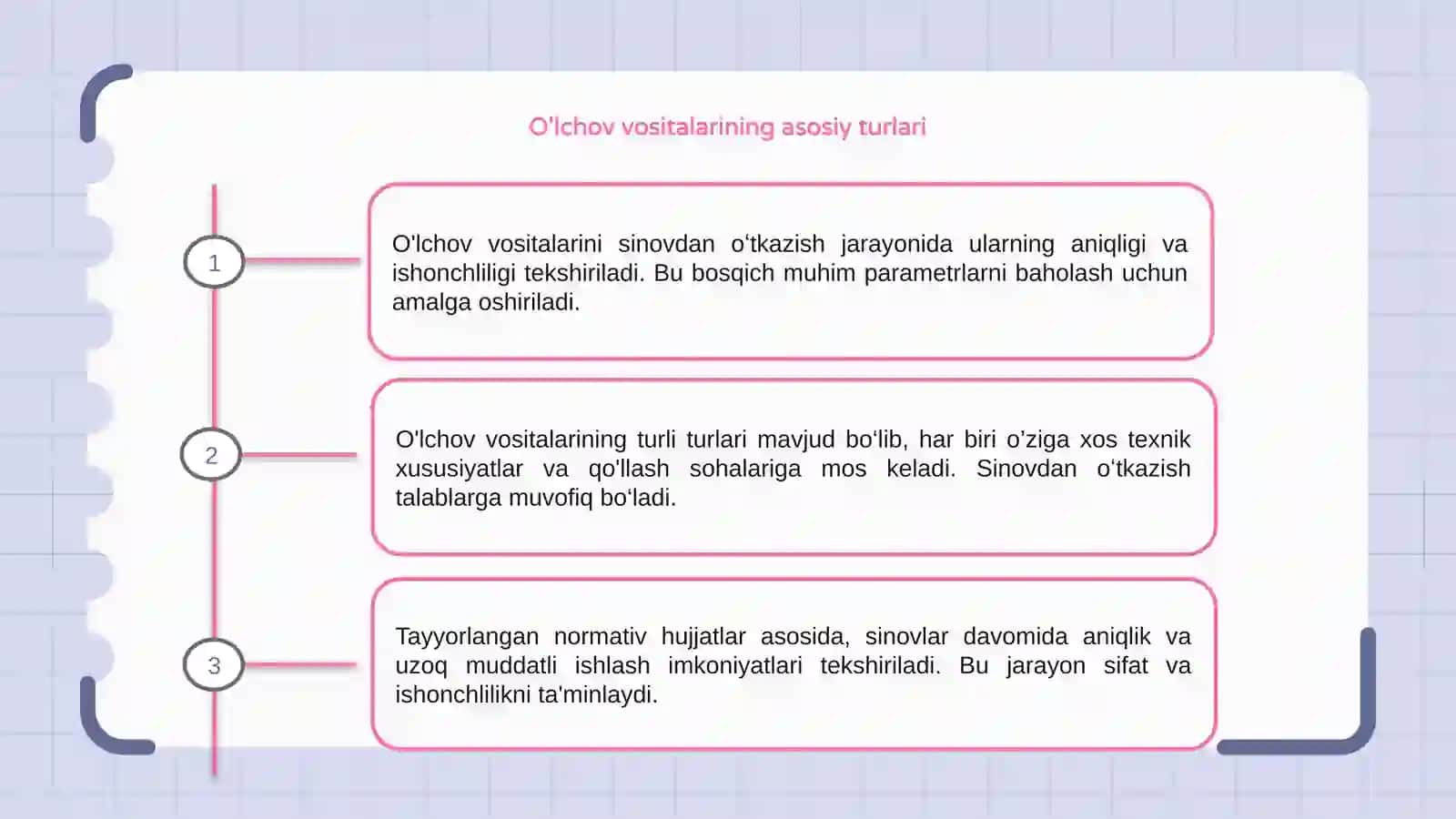 O'lchov vositalarini sinovdan oʻtkazish tartibi 3
